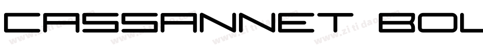 Cassannet Bold字体转换
